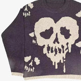 grunge oversized knit streetwear piece for layered look and winter street fits, ideal for men’s fashion and seasonal streetwe