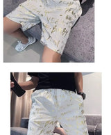 Gold Luxury Swimwear Shorts Breathable Surf Board Shorts Men's Vacation Beach Shorts Quick Dry Swimsuit Summer Sports Trunks Boy