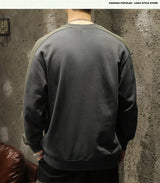 2025 Spring Letter Print New In Sweatshirt Mens Patchwork Long Sleeve