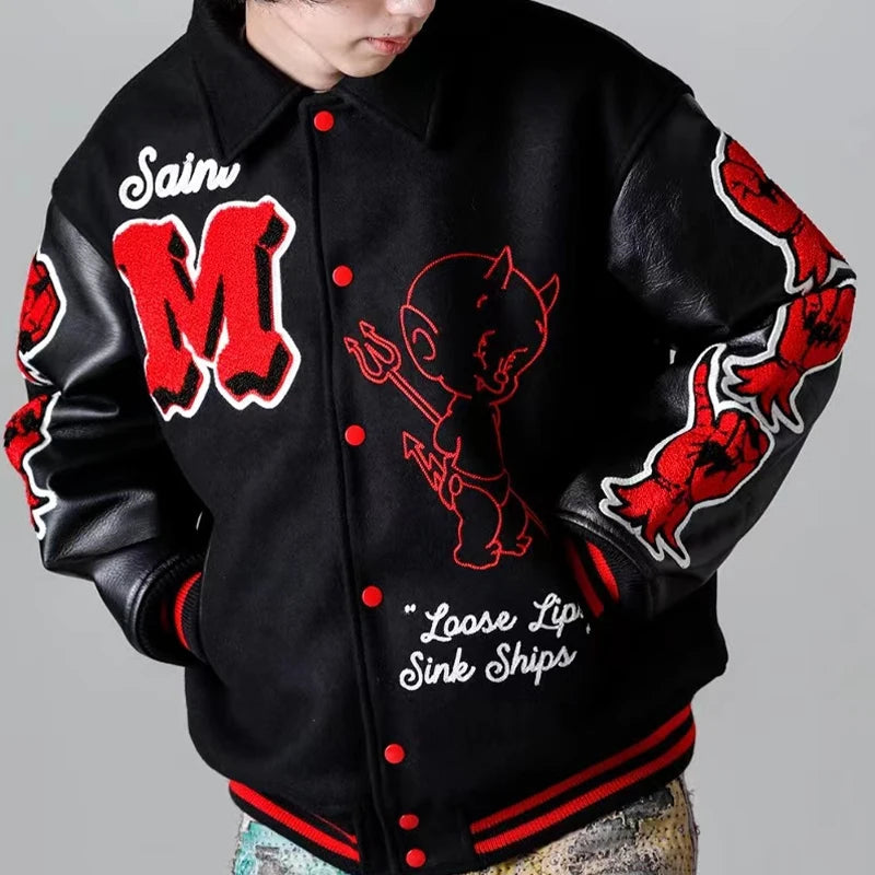 Bomber oversized parka vintage hooded streetwear
