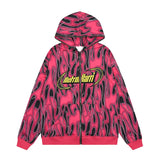 Harajuku vintage anime featuring fashion zipper hooded cardigan sweater unisex butterfly with tassel streetwear warm knitted sweaters hoodies coats men jumpers