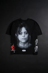 Vaporwave Aesthetic print tee – Y2K Harajuku Fashion Loose Portrait Print Oversized Short Sl