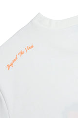 Vaporwave Static Tee – Emoji Field Graphic with Glitch Font