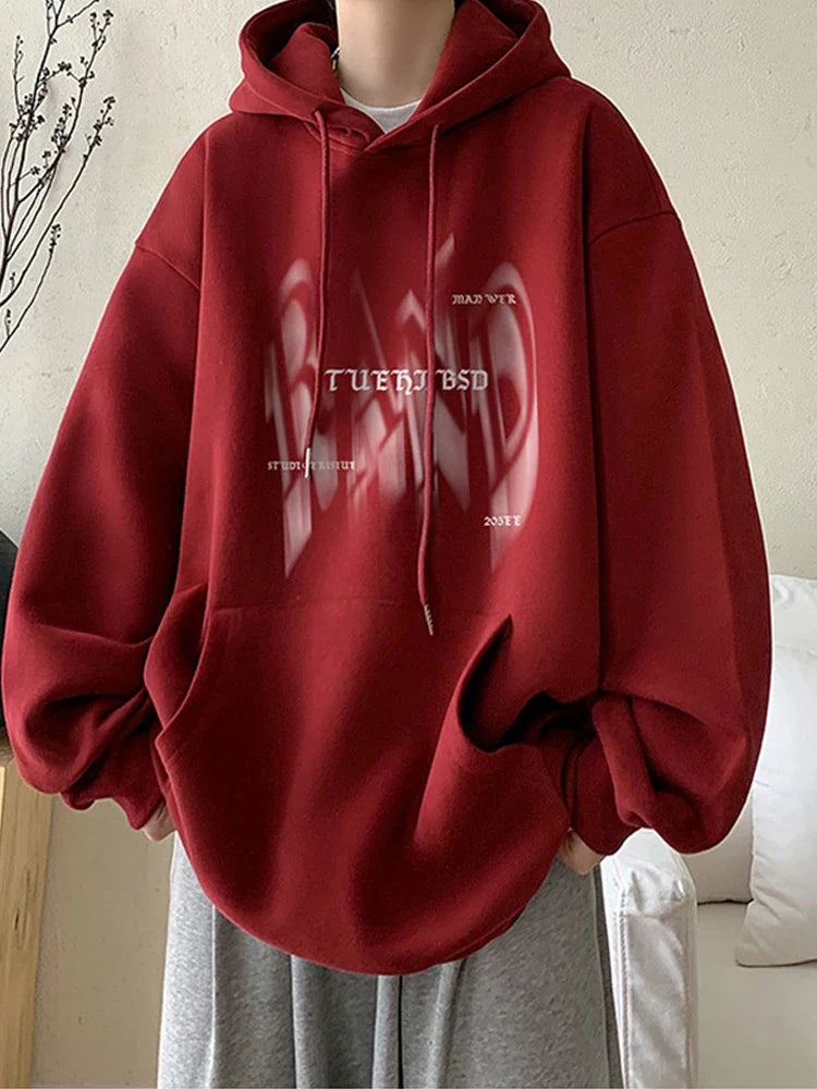 Streetwear Autumn Hoodie – New Gothic Letter Printed Hoodies For Men Autumn Hip Hop Oversized Hooded Sweatshirt Y2K Streetwear Graphic Hoodie Tracksuit | Gothic Drop #23
