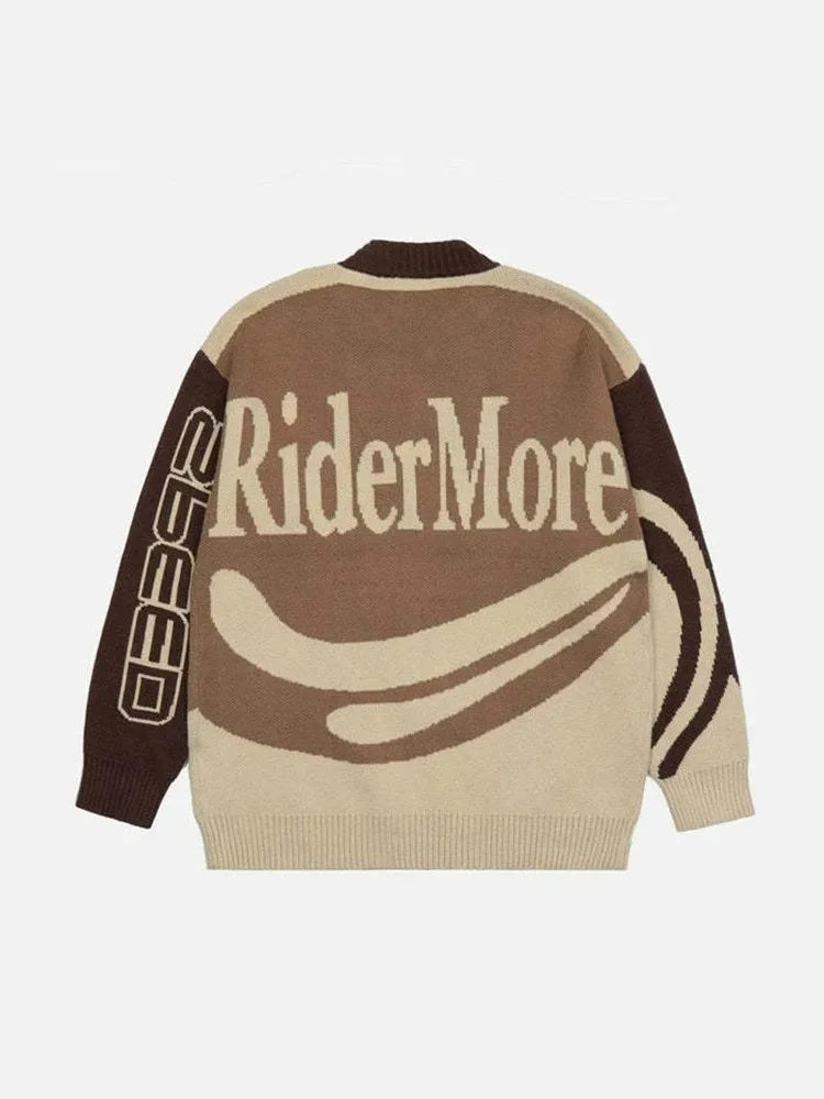 grunge oversized knit streetwear piece for layered look and winter street fits, ideal for men’s fashion and seasonal streetwe