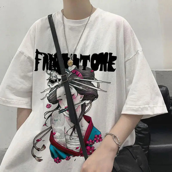 Trapwear Melting smiley – Pure Cotton Short Sleeved T Shirt American Retro Character P
