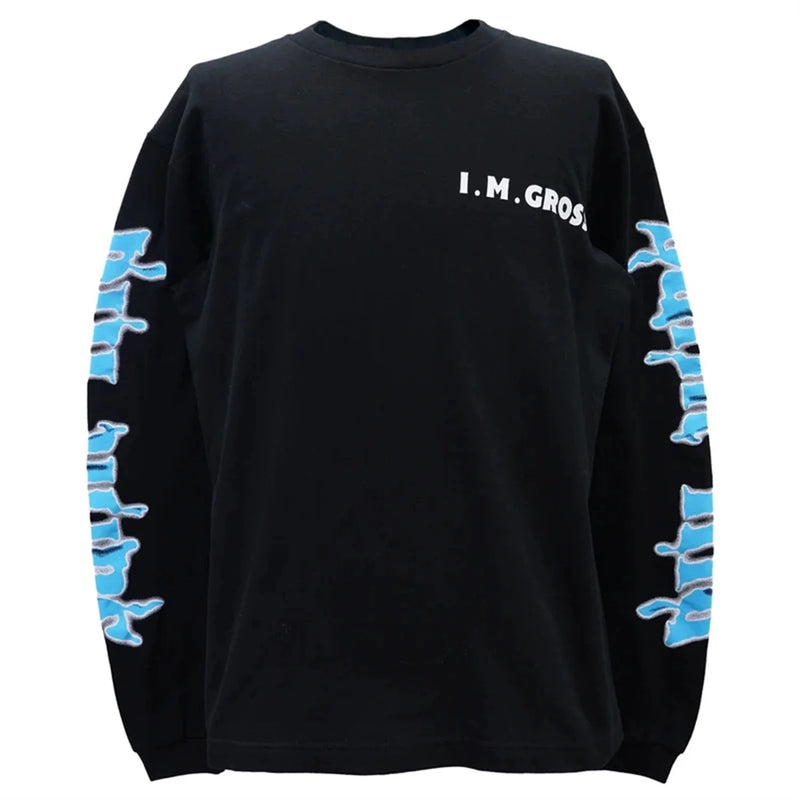 24ss Summer Vintage Retro High-Street Long Sleeve T-Shirt Sweatshirt Pullover Cotton