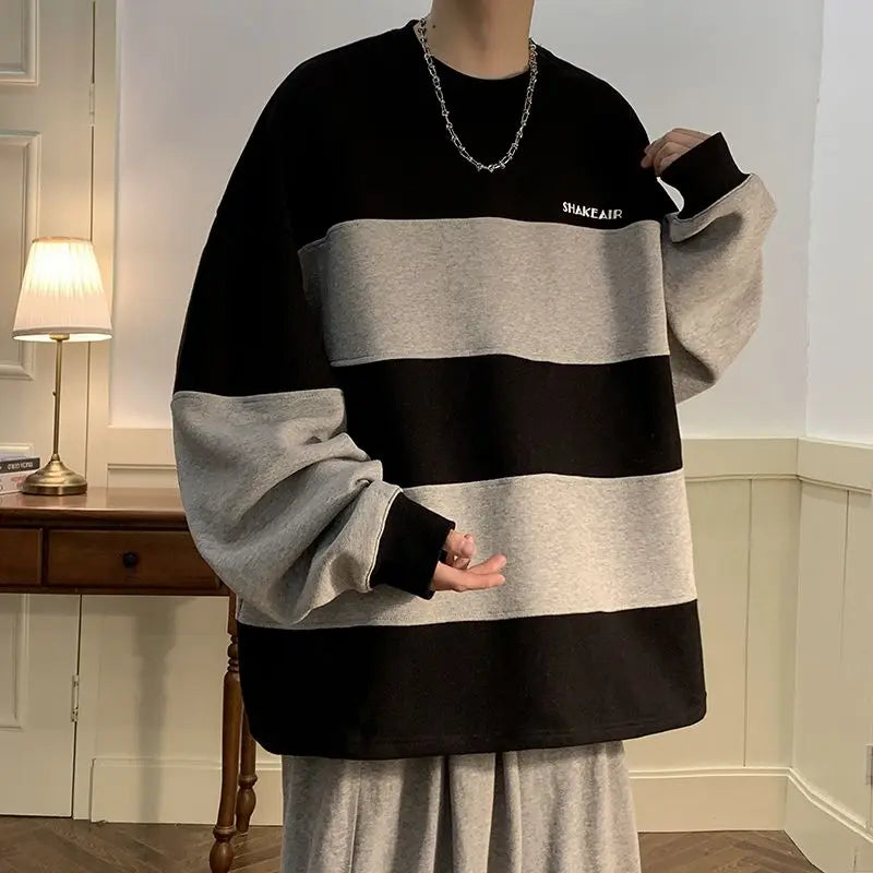 Y2k Oversized shirt – Trendy Ins Autumn And Winter Loose Tops Couple Wear Japanese