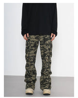 men patchwork camouflage cargo pants streetwear side pockets harajuku joggers unisex hip hop baggy loose straight flare trousers unique joggers style 2852