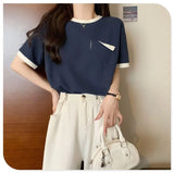 Harajuku Melting smiley – Summer New Fashion Versatile Niche Design Contrasting Color