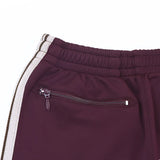 rose red embroidery pants casual men woman loose retro side edge weaving sweatpants trousers straight leg pants unique joggers style 4930