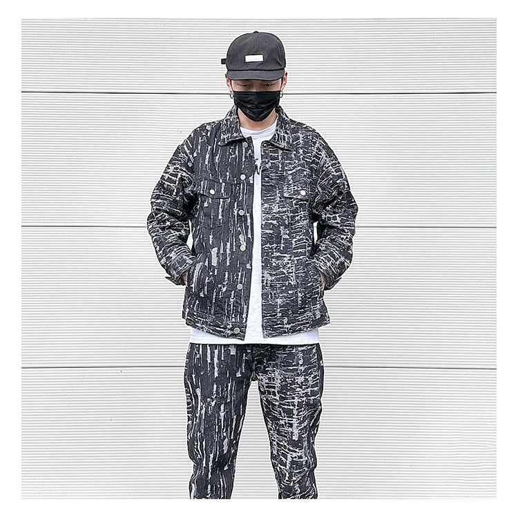 irregular scratched ripped holes denim jackets 2023 fashion turn down collar mens jean outerwear casual streetwear jeans nan  - variant style 0dcb10 for streetwear fashion