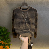 Mens Tshirt Starry Sky Hole Shiny Casual Tshirt Autumn Fashion Streetwear Campus Performance Long Sleeve Top Men'S Clothing 2024