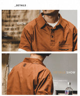 Skatercore Graphic tee – American Retro Short Sleeve Cargo Polo T Shirt For Men Summe