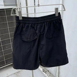 Mens Y2k Two-Piece Set 2024 Summer New Casual Loose High-Quality Zipper Fashion Hooded Work Top Solid Color Trendy Shorts Set