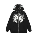 Y2K Retro Spider Print Sportswear Loose Casual Top For Men And Women I