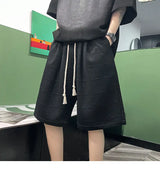 korean style niche casual shorts men summer workwear five point pants design trendy brand loose couple style retro sports pants unique shorts style 2159