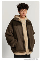 Checkered Varsity Bomber Coat Statement Piece