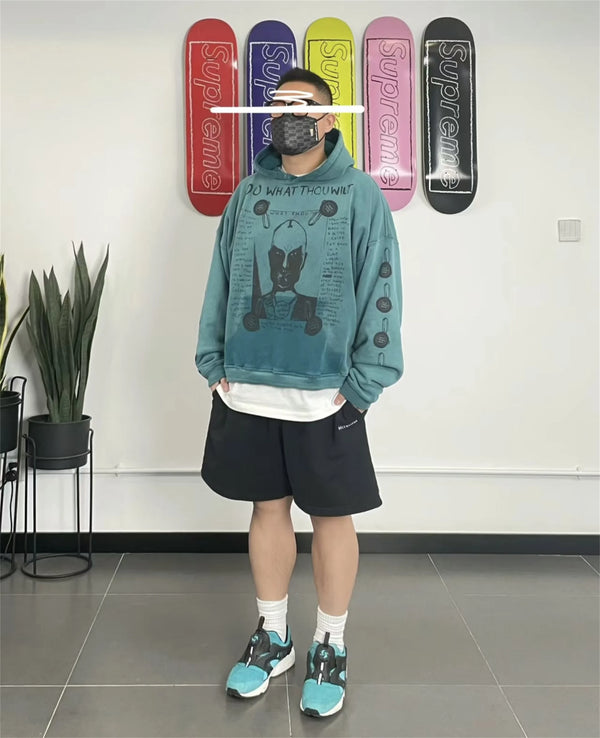 Skatercore Fit – 2024 Winter Erd Brand Fashion Vintage Letter Print Cotton Do – Streetwear Fashion for Men & Women