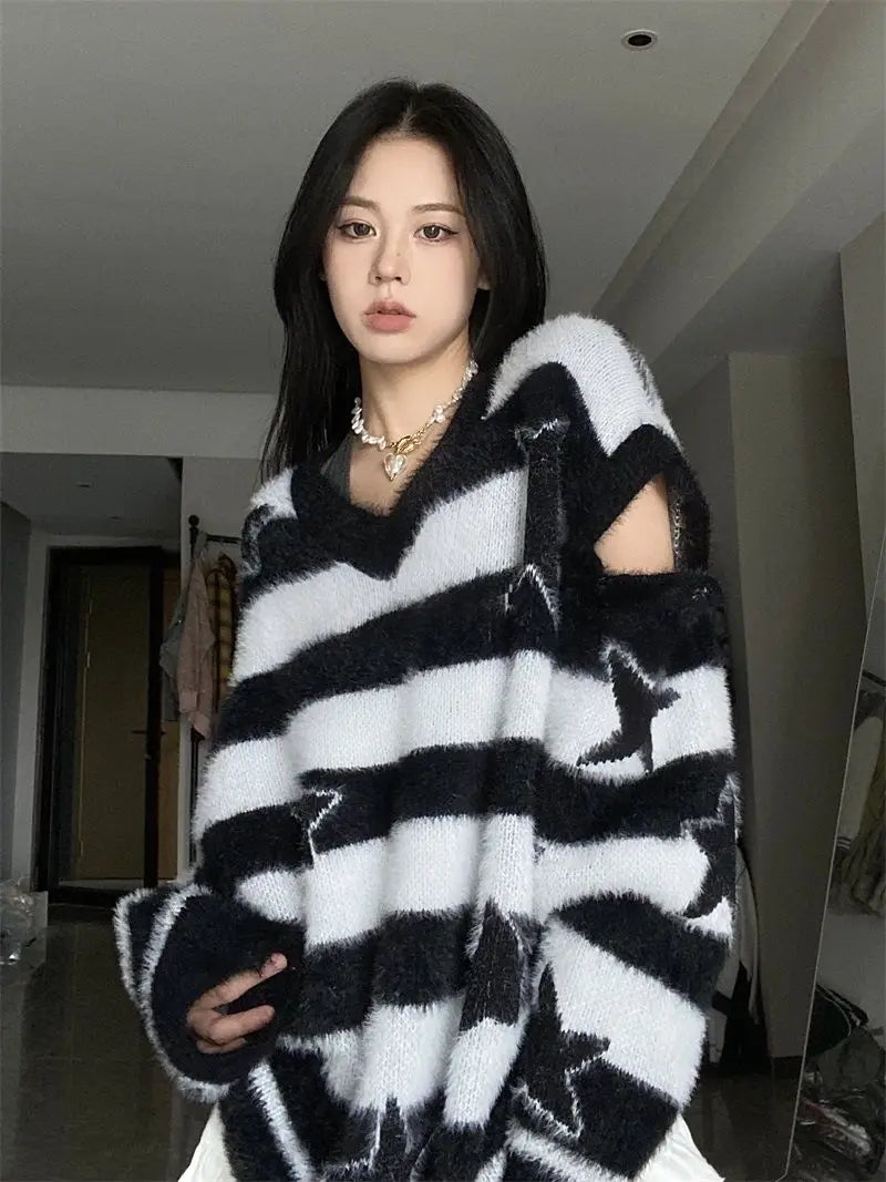 y2k fire graphic sweater, edgy streetwear for bold fashion-forward winter outfits, mens fashion layer for modern streetwear c