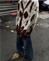 layered flame street knit, photo-ready knit, trendy urban fashion top for men, layered streetwear look