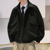 zip-up minimalist jacket, cold-season outfit - aesthetic hip hop inspired casual wear