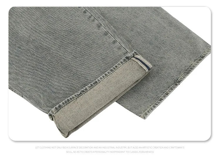 Autumn and winter new mud-dyed jeans