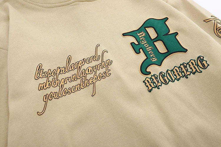 Hip Hop Women And Mens Hoodie Sweatshirt Streetwear Vintage Letter Pri