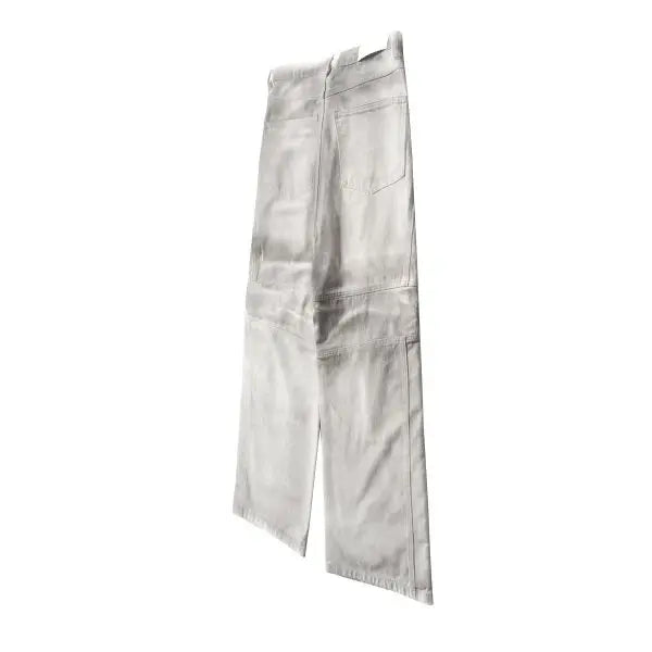 european and american high street washed distressed wide leg jeans pants y2k hip hop splashing ink pleated beggar jeans vintage unique jeans style 1381