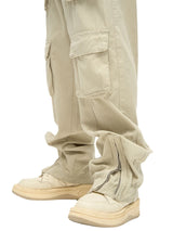 mens loose streetwear cargo straight pants high street casual bottom zipper multi pocket trousers hip hop safari style joggers urban active pants