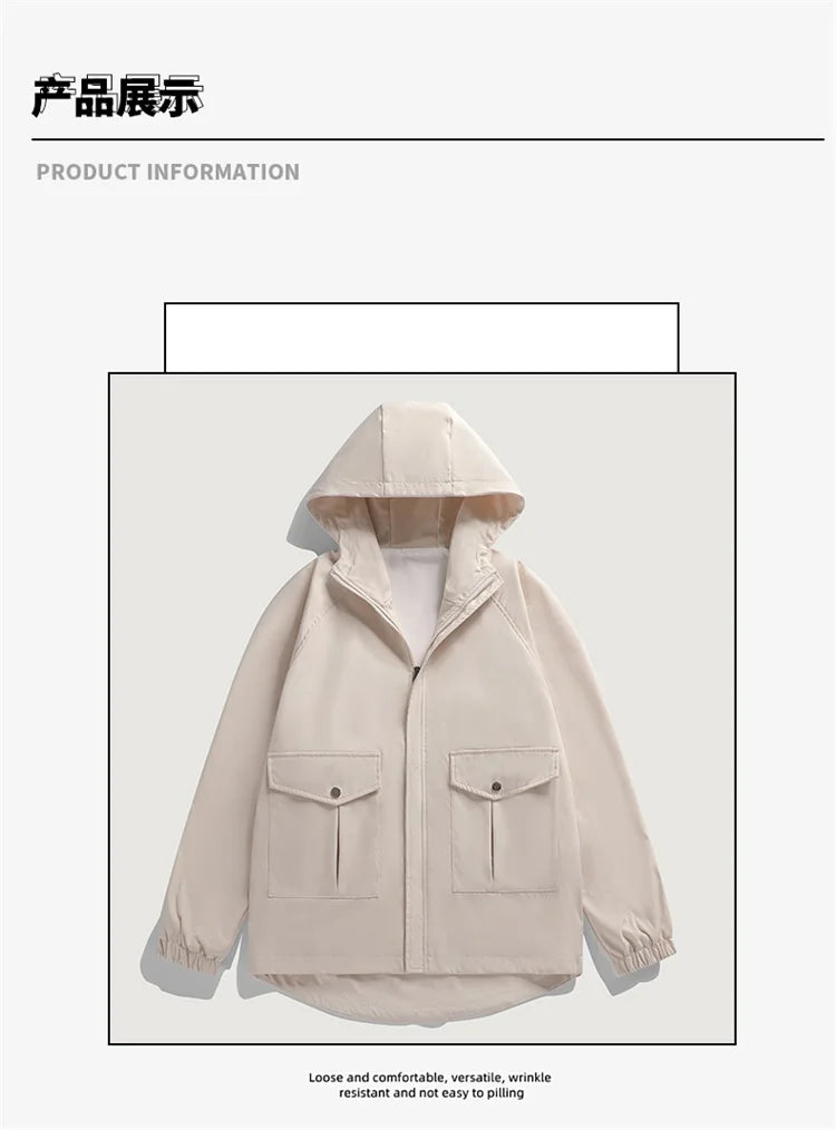 Leather Panel Streetwear Jacket Daily Fit Staple