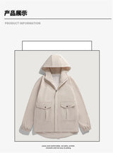 Leather Panel Streetwear Jacket Daily Fit Staple