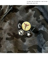 American Retro High Street Camouflage Cardigan Hooded Sweatshirt Winter Men Women Ins Fashion Brand Street Zipper Jacket Top