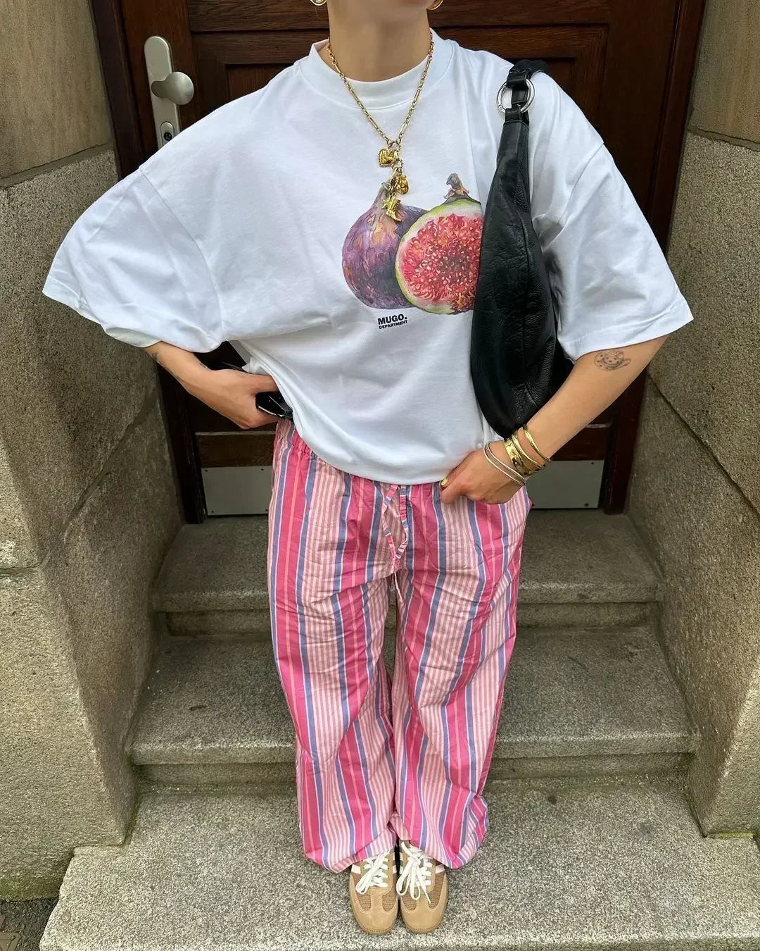 Vaporwave Static Tee – Emoji Field Graphic with Glitch Font