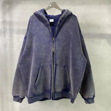 Batik Fleece Zippered Hoodie | Skatercore Style Hoodie