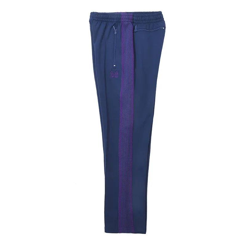 black new sweatpants pants men woman zipper drawstring embroidery side edge weaving stripe straight cylinder trousers unique joggers style 5339