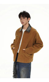 zip-up streetwear jacket, fall/winter fashion, men's streetwear fashion, trendy oversized fit, urban techwear design, modern 