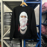 Black Rice White Ih Nom Uh Nit Hoodies Gold Necklace Masked Men Printi