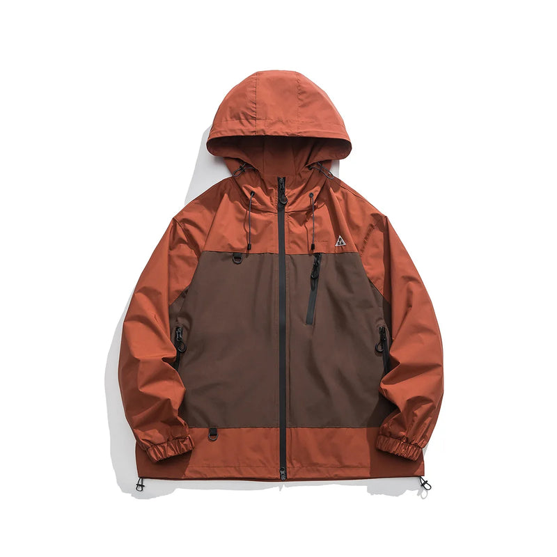 Minimalist vintage windbreaker fleece zip-up puffer
