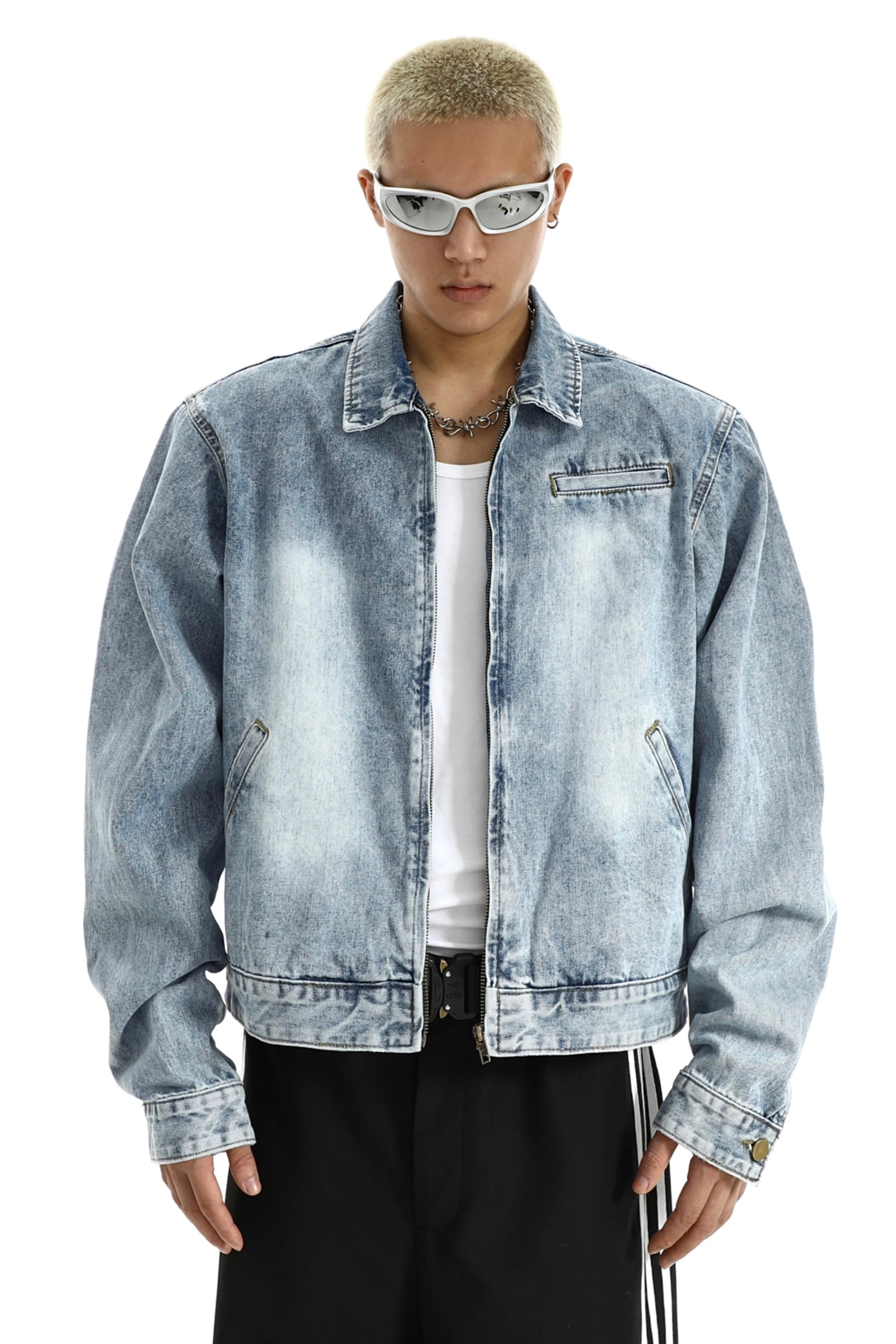 wide shoulder harajuku denim jacket coat mens fashion hip hop distressed washed jeans outerwear casual streetwear jackets nan - variant style 9dd018 for streetwear fashion