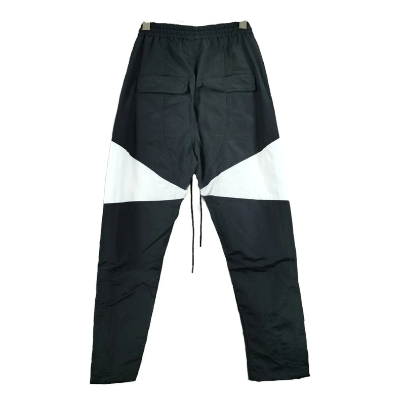 three dimensional adhesive zipper splicing functional patchwork cargo trousers mens high street vibe thin nylon cargo pants unique cargo style 1952