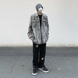 leather panel bomber, high-street look - comfortable cotton fit with bold prints