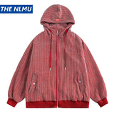 Parka coats minimalist fleece harajuku coat