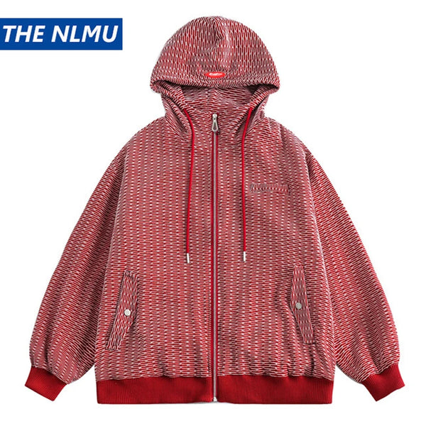 Parka coats minimalist fleece harajuku coat