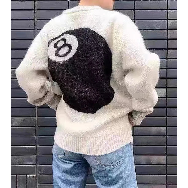 new 2022 men luxury billiards black eight gentleman classic mohair dice knit casual sweaters pullover asian size high drake 20 - vintage look oversized hoodie, high quality cotton hoodie, anime inspired graphic hoodie