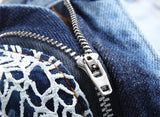 fashion stars patchwork mesh denim jeans new casual slim fit biker trousers skinny jeans men streetwear hip hop pants joggers unique joggers style 328