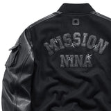 Autumn/Winter Baseball Suit Men's Wool Heavy Work Coat Ninja Embroidered American Retro Flying jackets for men leather jacket