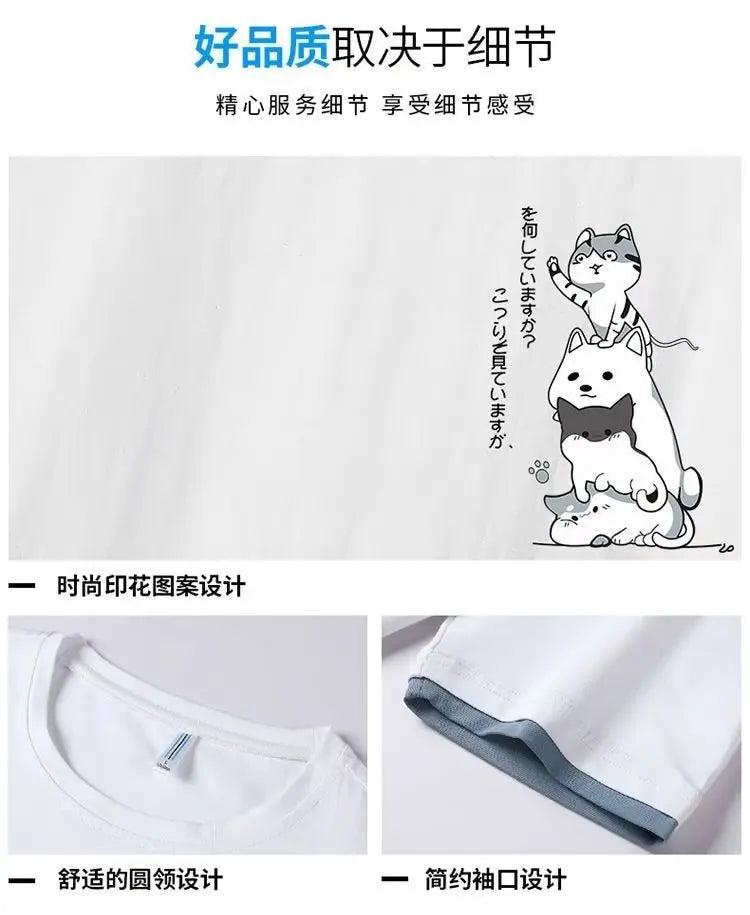 Y2k Aesthetic piece – New Mens Harajuku T Shirt Japan Graphic Hot Sale Cartoon Cas