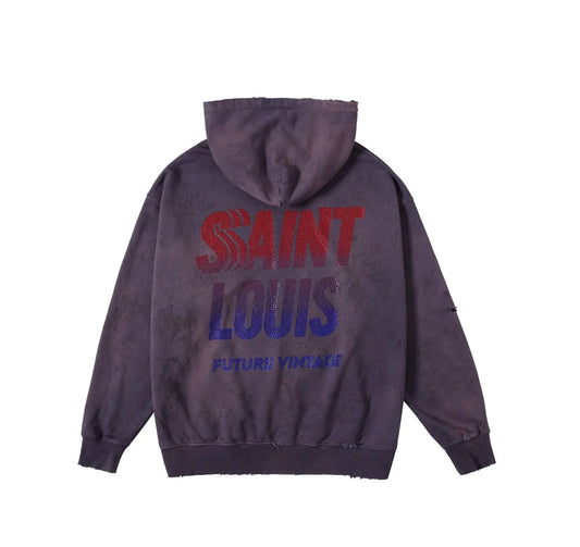 Rapper-inspired hoodie with oversized luxury streetwear