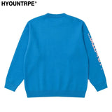 mens knitted sweater fashion pixel abstraction human face pullovers casual o neck unisex harajuku streetwear loose knit jumpers - graphic printed hoodie for men and women, oversized streetwear hoodie, unisex casual winter pullover